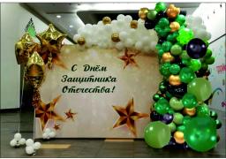 Фотозона с шарами на 7 мая 