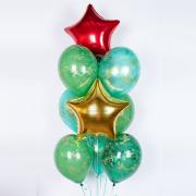 Связка шаров на день защитника 7 мая, 9 мая, 23 февраля.