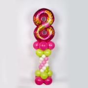 Стойка из шаров на 8 марта