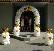 Арка из шаров  на свадьбу SH-100816