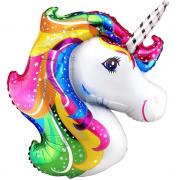 Фольгированный шар Единорог радужный SH-100131