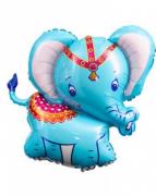 Фольгированный шар Слоник Голубой SH-100622