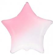 Фольгированная звезда  градиент розовый SH-100316