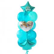 Готовый набор из шаров цвета тиффани SH-100705