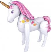 Ходячая фольгированная фигура Единорог большой SH-100230