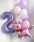 Набор шаров Котик розовый SH-100059