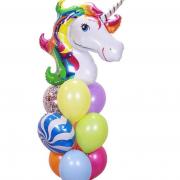Фонтан шаров Единорог радужный SH-100039