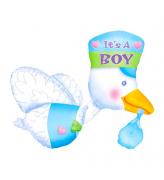 Фольгированный шар Аист на выписку SH-100655