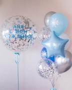 Букет из шаров на выписку для мальчика SH-100024