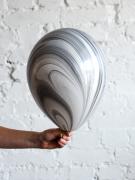 Шар с гелием супер агат черно-белый SH-100338