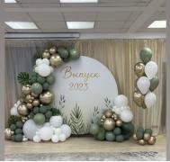 Фотозона круглая с шарами на Выпускной, Последний звонок