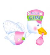 Фольгированный шар Аист на выписку SH-100659